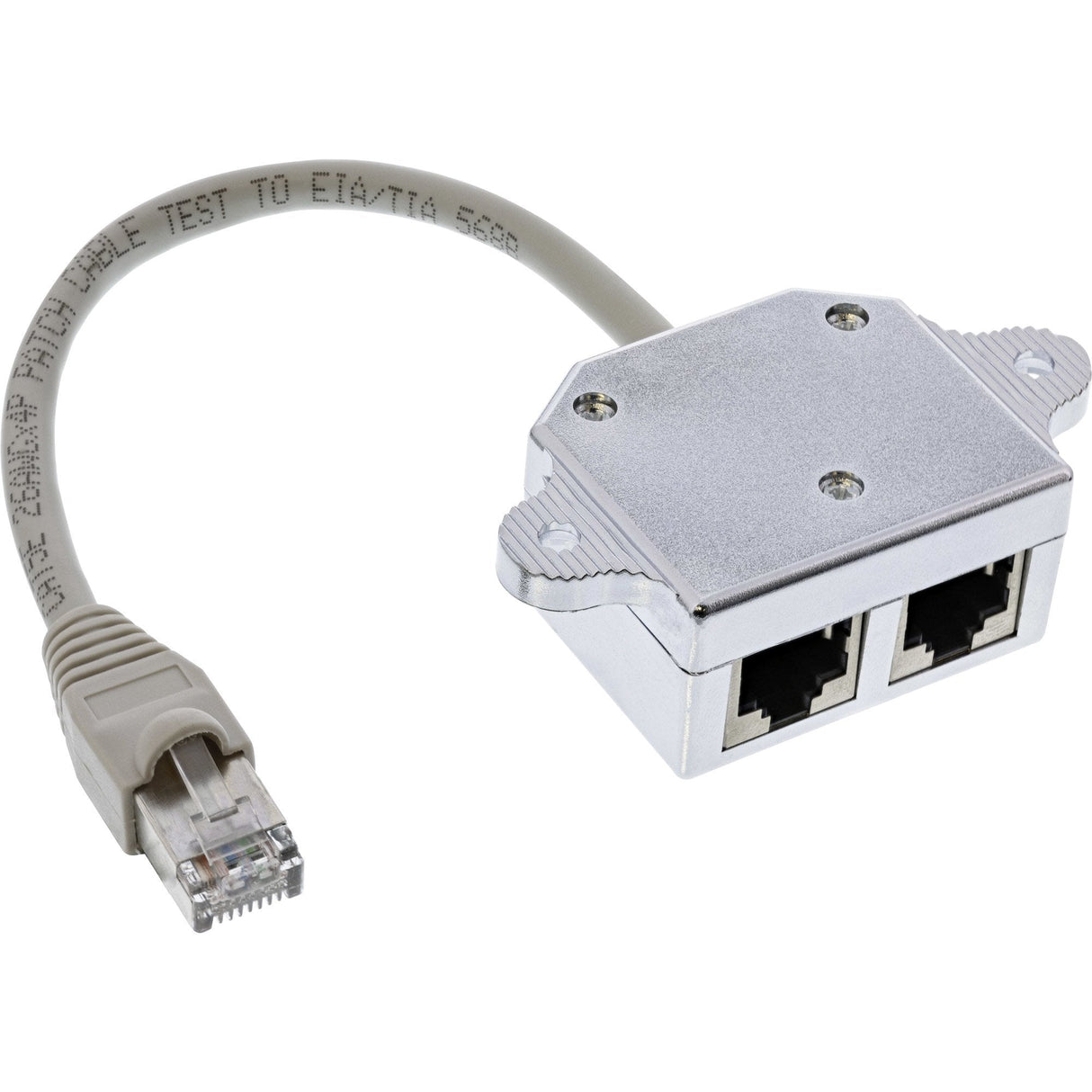 Inline Cat.5e Isdn T-Adapter Rj45 Macho A 2x Rj45 Hembra 15cm