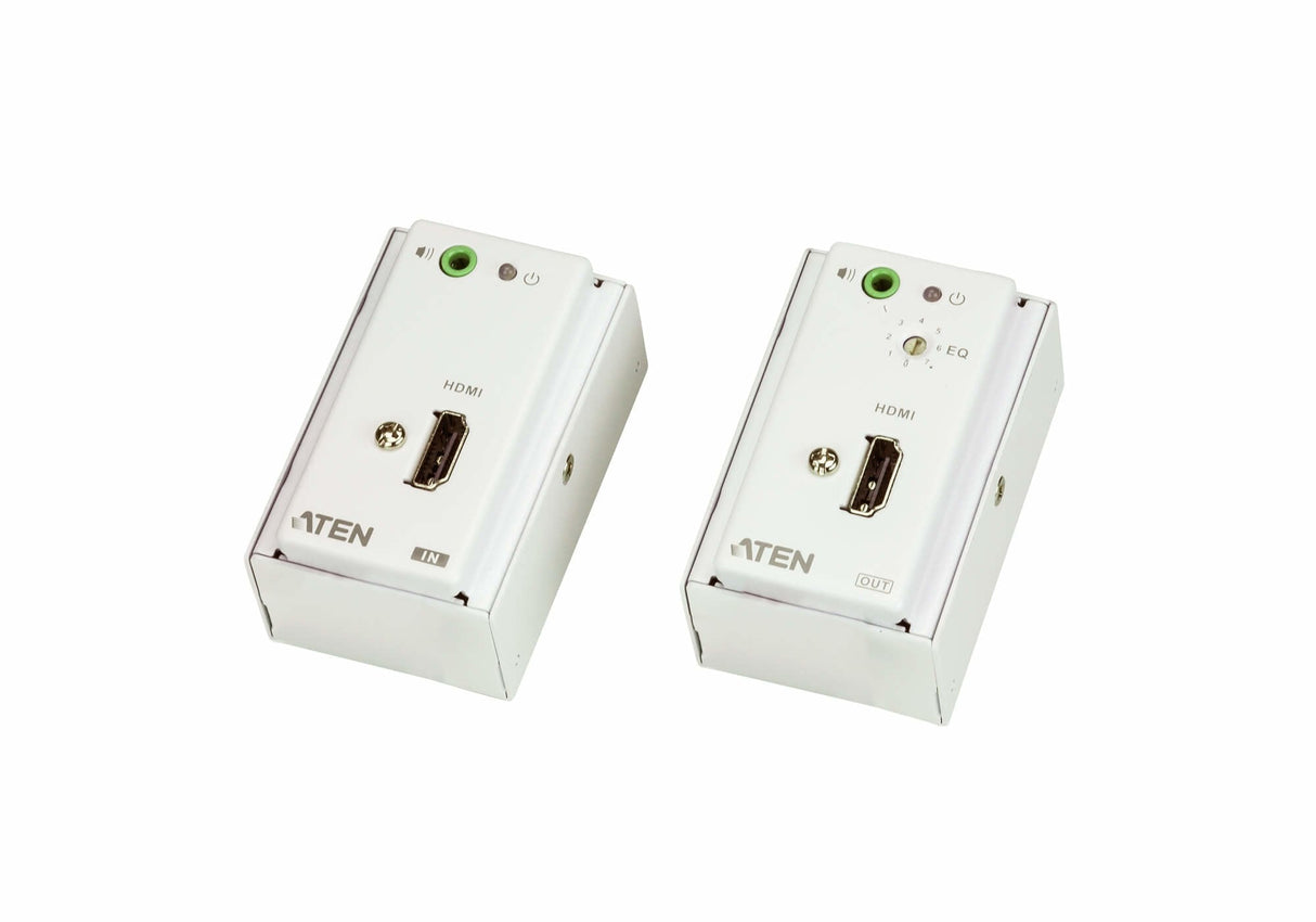 Aten Ve807 Extensor Audio/Video Transmisor Y Receptor De Señales Av Blanco