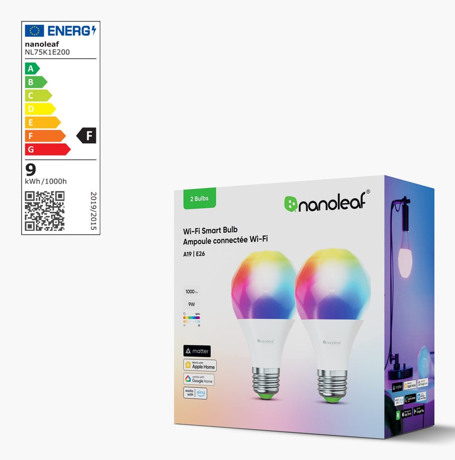 Nanoleaf Essentials Matter Wlan Smart Bulb E27 Led-Leuchtmittel 2 Ud.