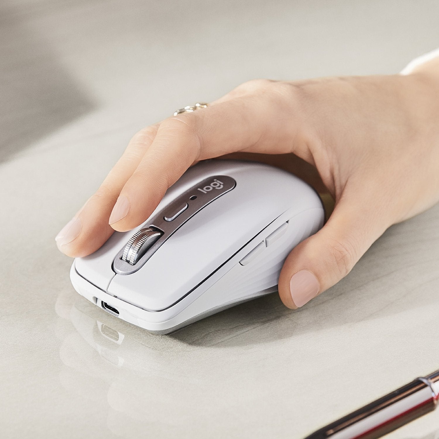 Logitech Mx Anywhere 3 Raton Inalambrico Usb 4000dpi Recargable 5 Botones Blanco