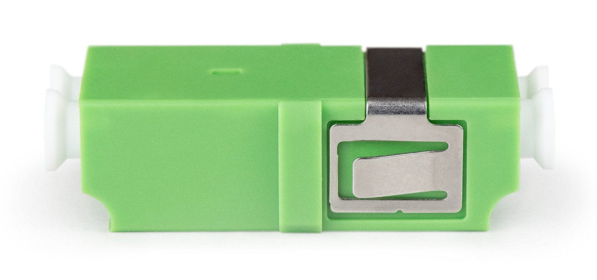 Acoplamiento De Fibra Óptica, Dúplex, Lc Apc, Sm, Sin Brida Manguito Cerámico, Carcasa De Plástico