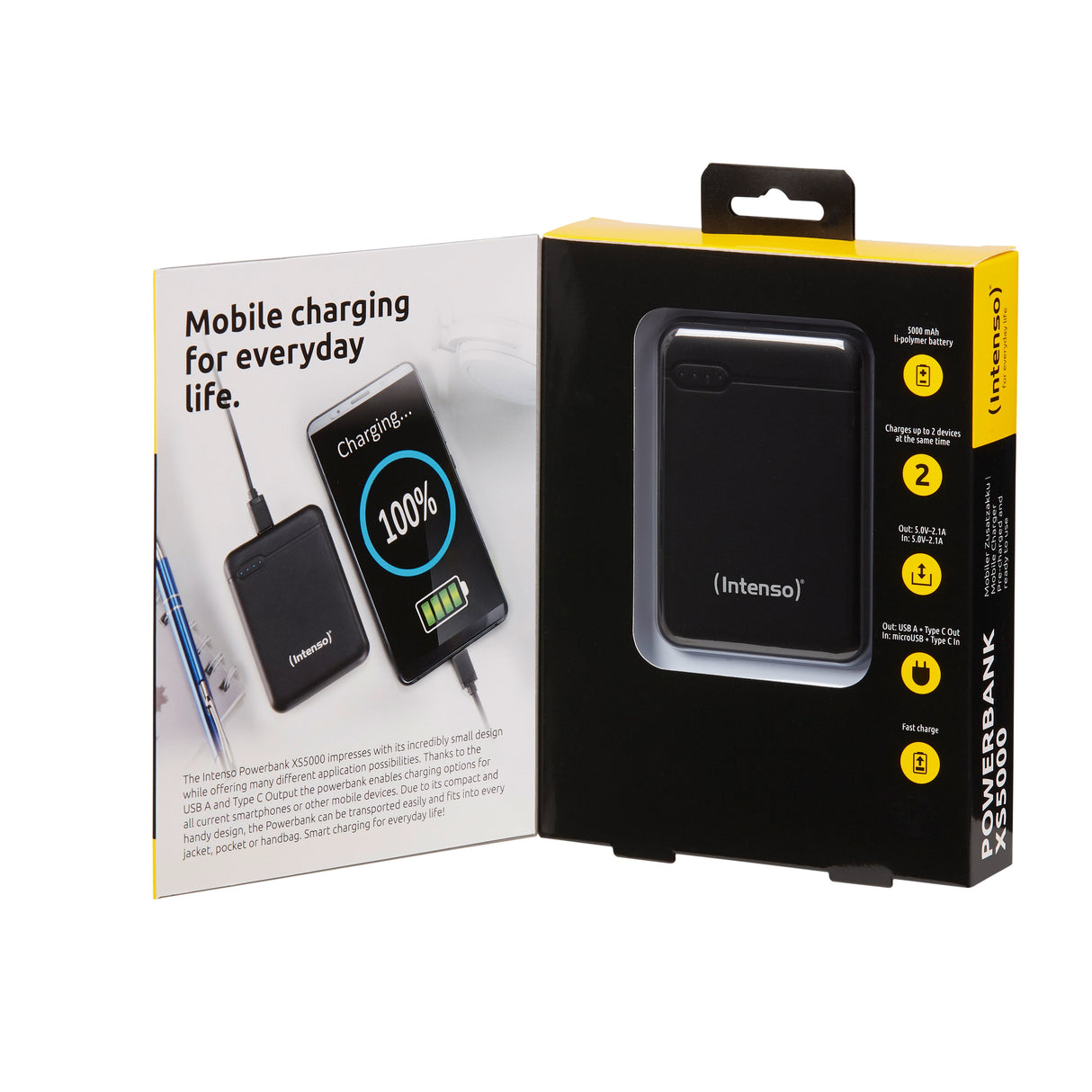 EAN 4034303028221 - Intenso 7313520 batería externa Polímero de litio 5000 mAh Negro imagen 3
