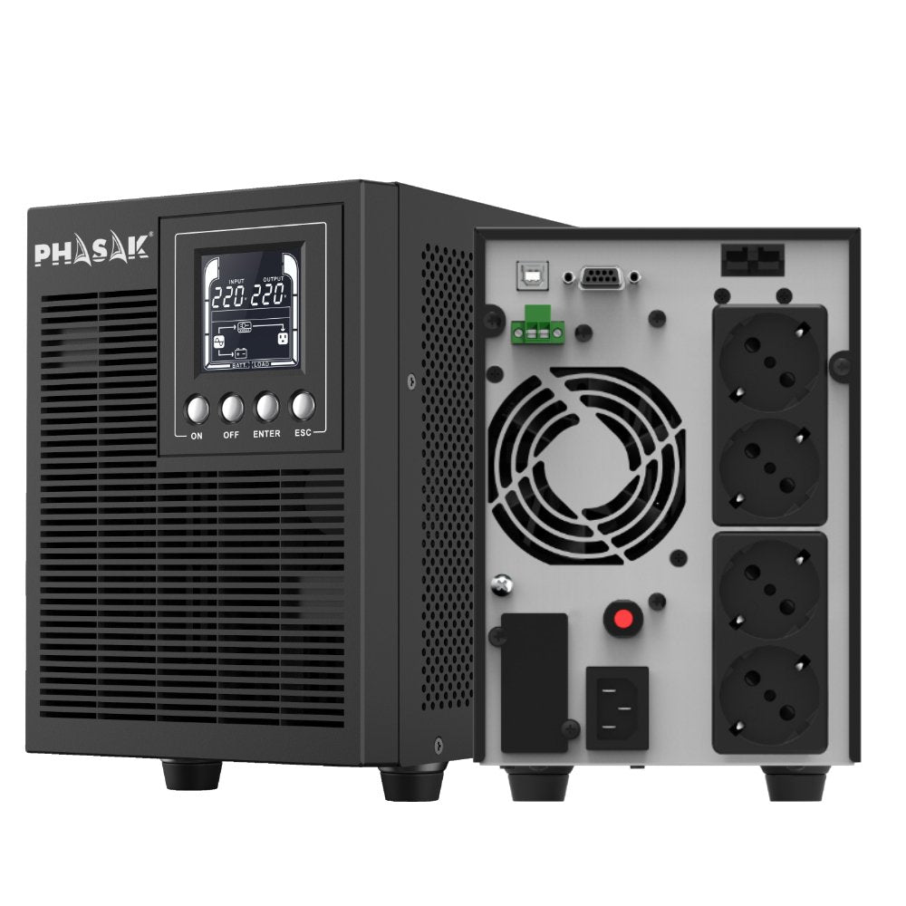 EAN 5605922026913 - Phasak PH 9220 sistema de alimentación ininterrumpida (UPS) Doble conversión (en línea) 2 kVA 1800 W 4 sa imagen 4