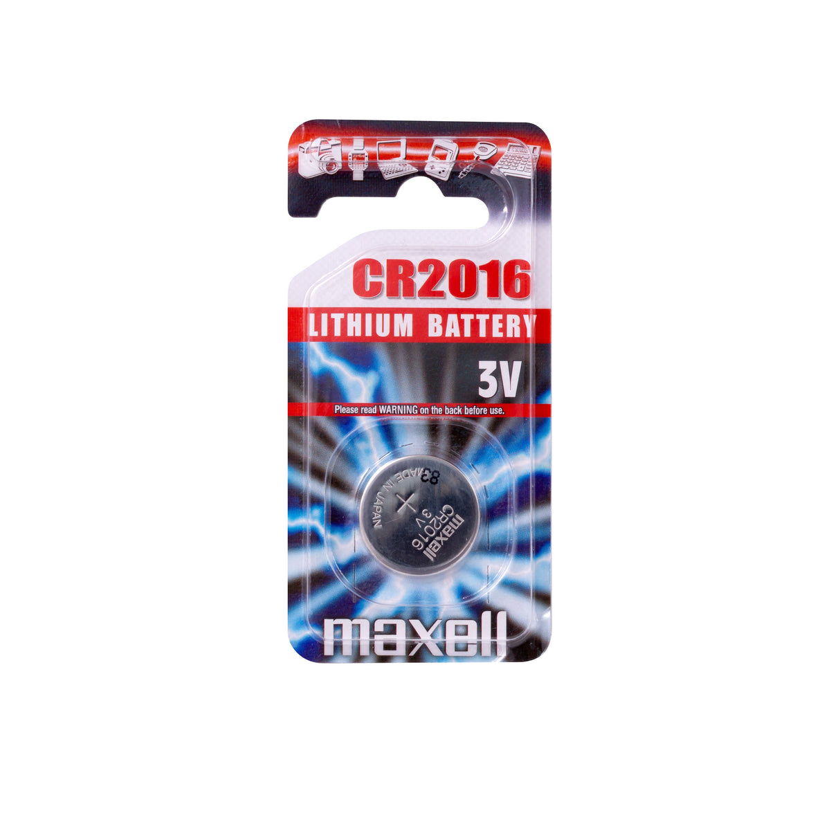 EAN 4902580103019 - Maxell 11239100 pila doméstica Batería de un solo uso CR2016 Lithium-Manganese Dioxide (LiMnO2) imagen 1