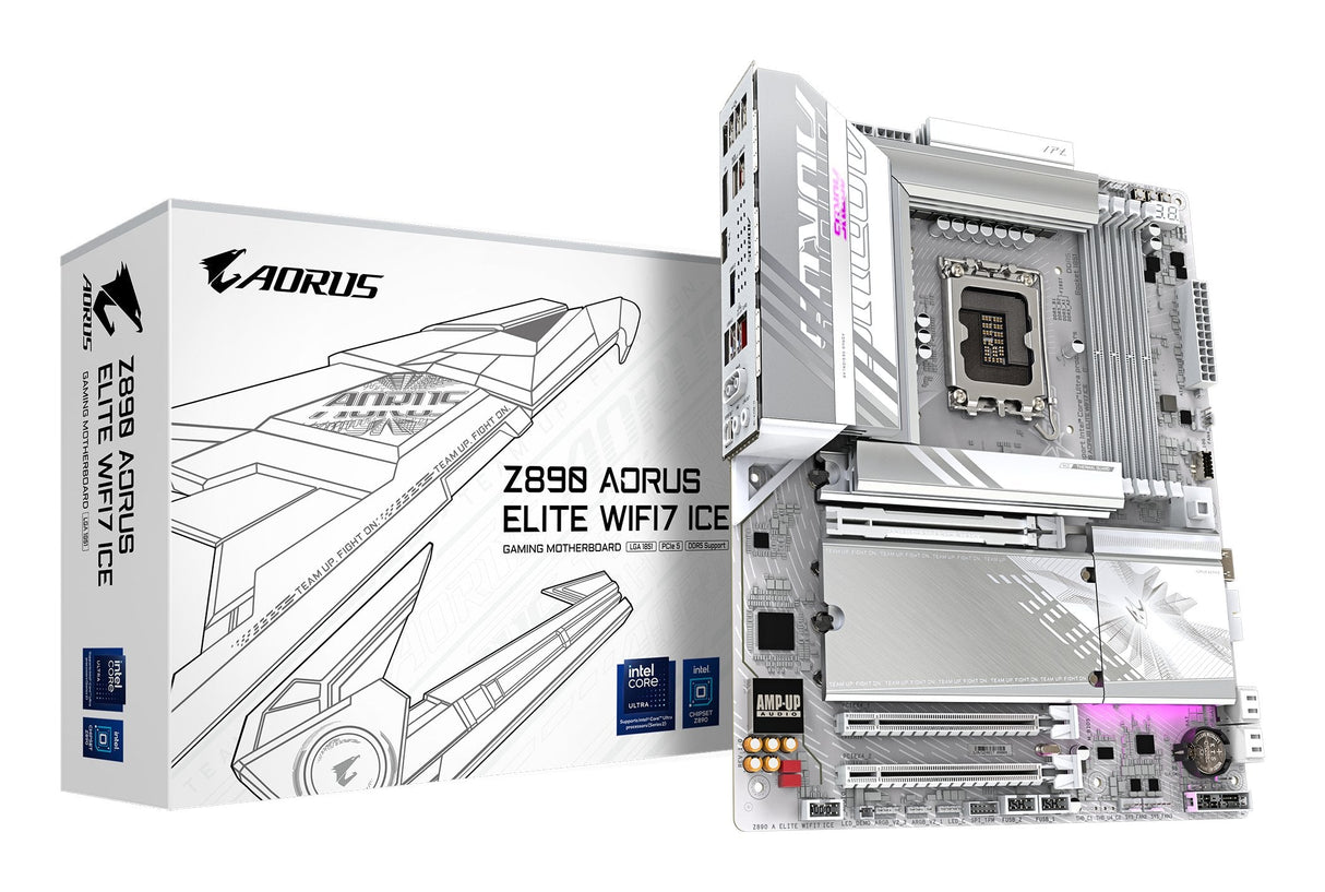 EAN 4719331865221 - GIGABYTE Z890 AORUS ELITE WIFI7 ICE Intel Z890 LGA 1851 (Socket V1) ATX imagen 1