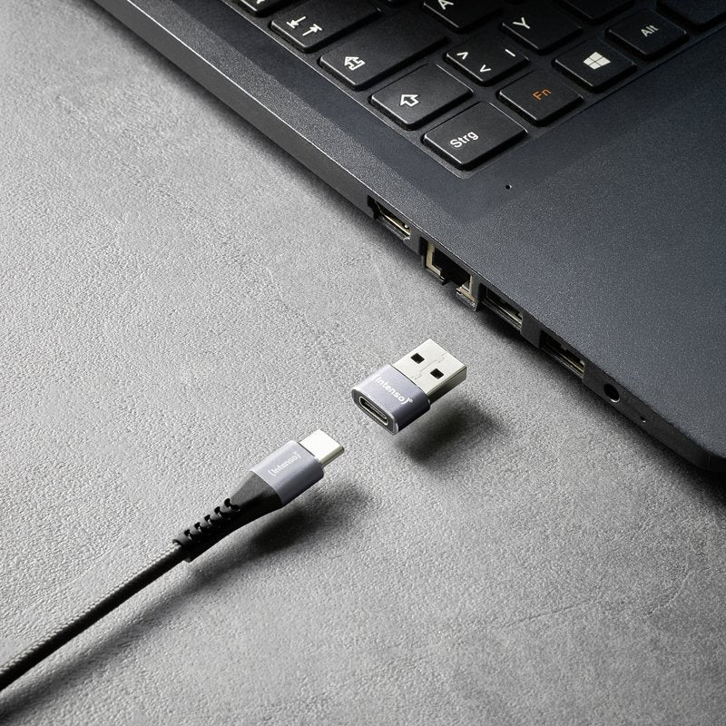 Intenso 3-Pack Usb Adaptador Usb-C -> Usb-A C480a Aluminium