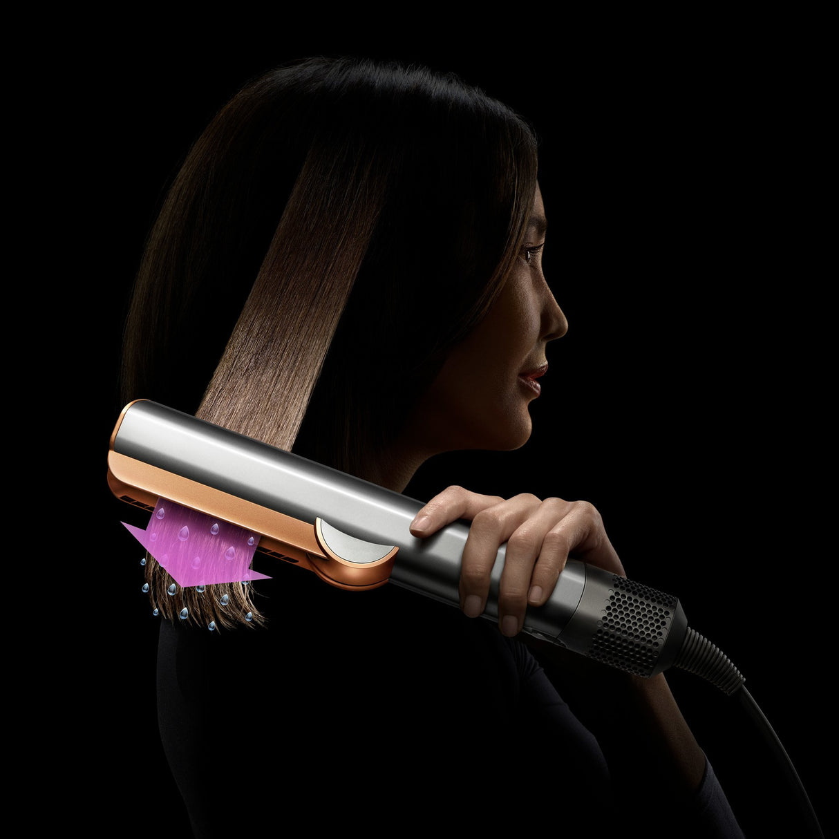 EAN 5025155070581 - Dyson Airstrait Plancha de pelo Vapor Cobre, Níquel 1600 W 2,72 m imagen 9
