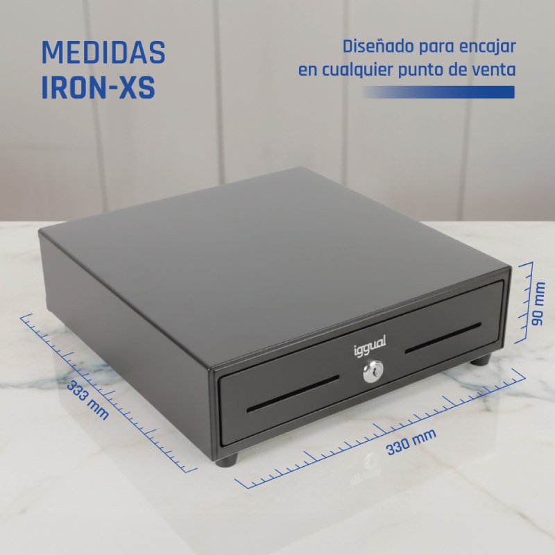 EAN 8435364320709 - iggual IRON-XS Cajón de efectivo automático y manual imagen 5