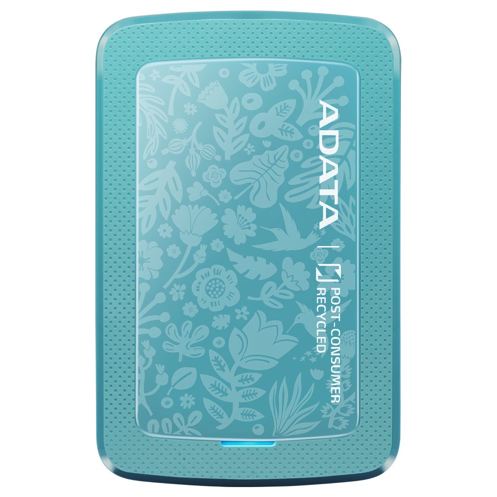 Adata 1tb Hc300 Eco Eco-Friendly External Hard Drive 2.5 Usb 3.2 Ultra-Slim Aes 256-Bit Encryption