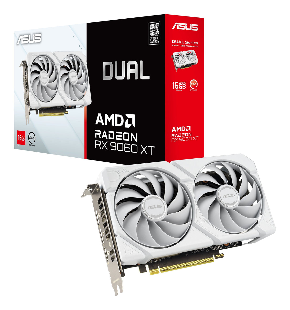 Rx 9060 Xt 16gb Asus Dual Gddr6 Blanco