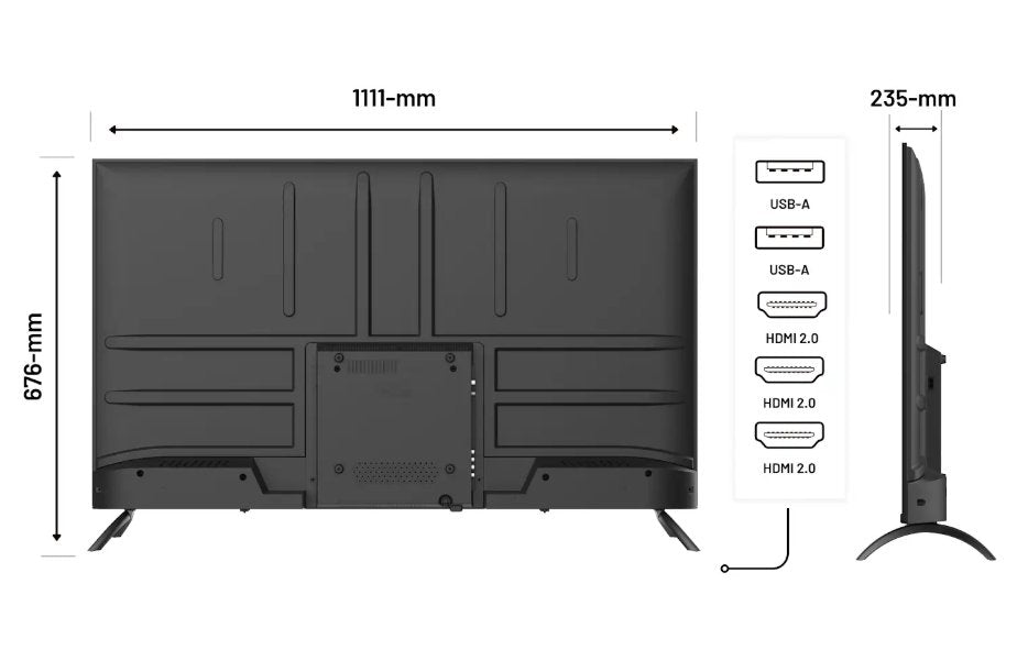 Japannext Jn-Ips500uhd60f Pantalla Para Pc 127 Cm (50") 3840 X 2160 Pixeles 4k Ultra Hd Negro