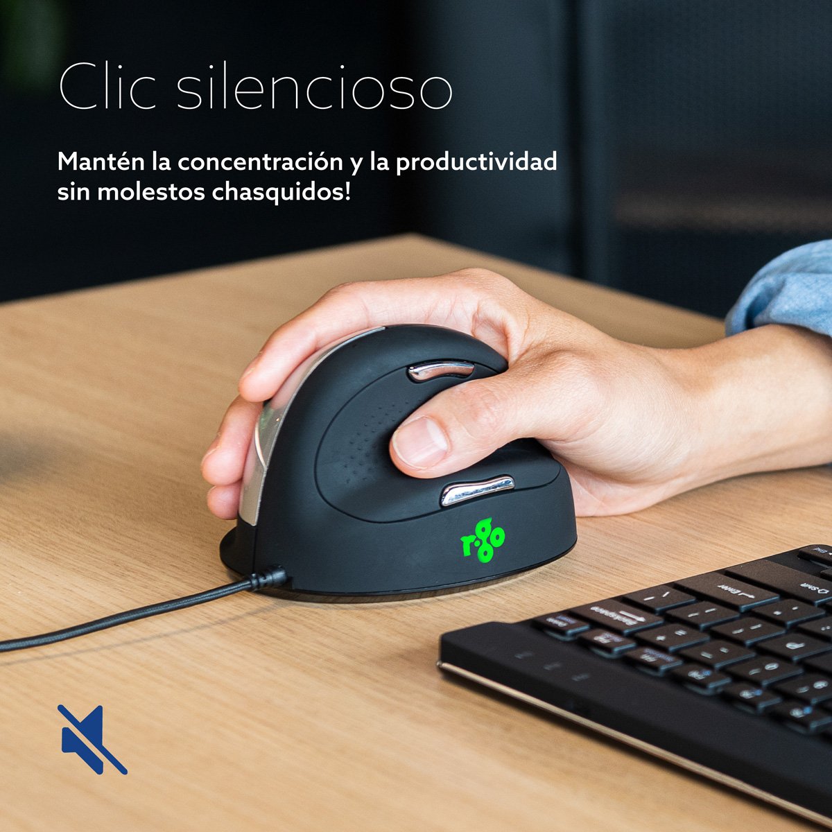 EAN 8719274490463 - R-Go Tools RGOHELA ratón mano derecha USB tipo A Óptico 2400 DPI imagen 10