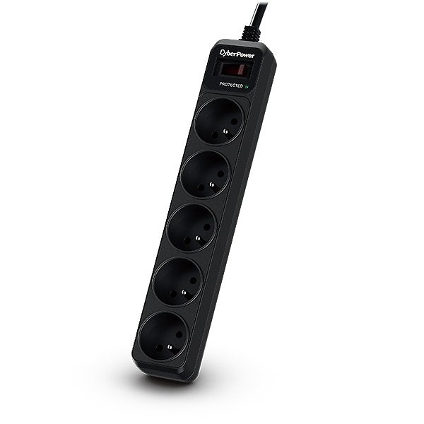 EAN 4712856275803 - CyberPower Tracer III B0520SC0-FR limitador de tensión Negro 5 salidas AC 200 - 250 V 1,8 m imagen 1