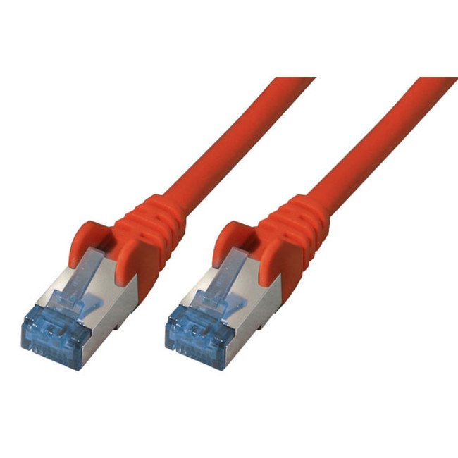 S-Conn Cat6a, 0.5m Cable De Red 0,5 M S/Ftp (S-Stp) Rojo