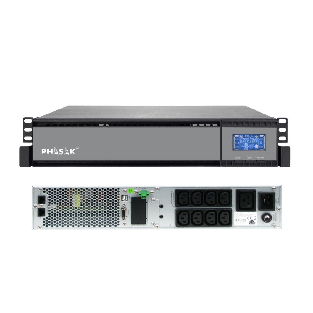 Sai Online Phasak Rack 3000 Va Online Lcd 3000va-2700w 8 Salidas Formato Rack