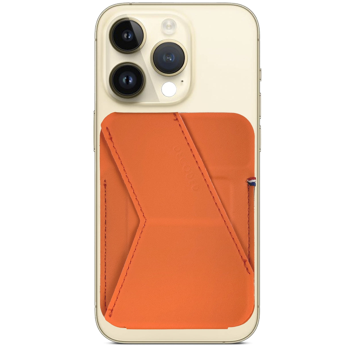 Decoded Silicone Magsafe Card Stand Sleeve Apricot Crush