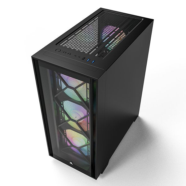 Caja Pc Montech Air 1000 Premium, Midi-Tower, Temperojo Glass, - Negro
