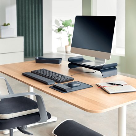 Leitz Soporte Para Monitor Ergo Gris Oscuro