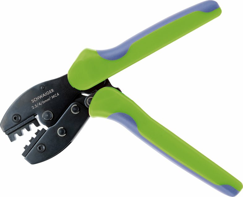 Schwaiger Sozg0100 Crimpadora Herramienta Para Prensar Negro, Azul, Verde