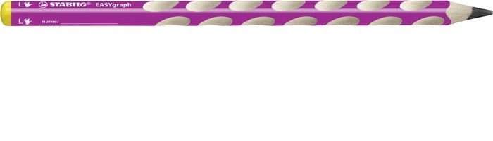 Stabilo Lapiz Easygraph Zurdos 321 Hb Rosa -6u-