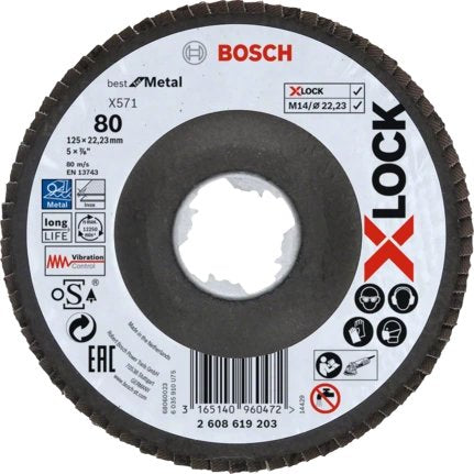 EAN 3165140960472 - Bosch X-LOCK X571 BEST FOR METAL Disco de desbaste imagen 1