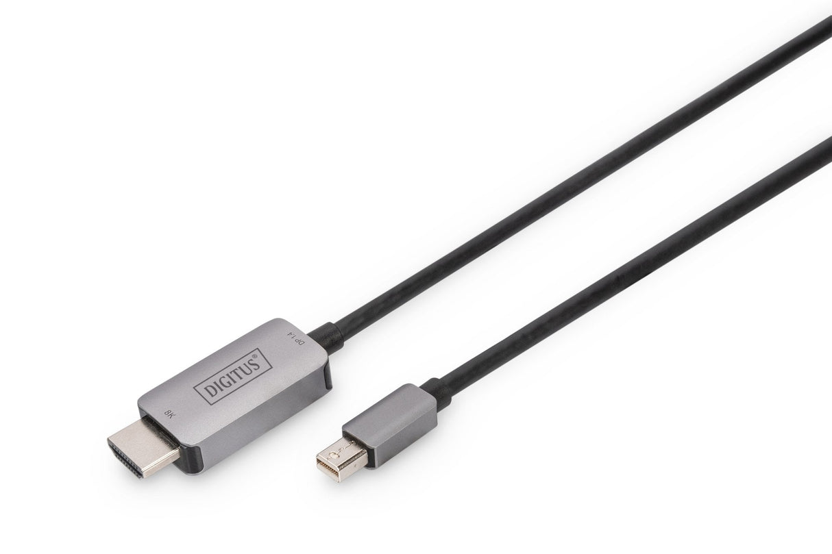 Digitus Cable 8k Mini Displayport, Mini-Dp - Hdmi Tipo A 1m