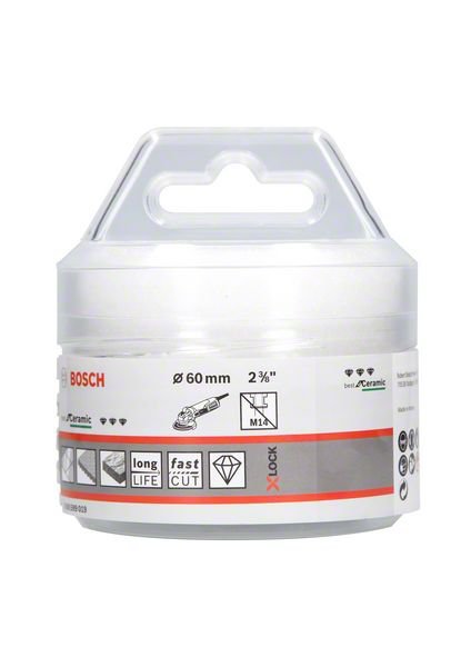 Taladro En Seco De Diamante Bosch Professional X-Lock Best For Ceramic Dry Speed ??Ø 60 Mm 2608599019