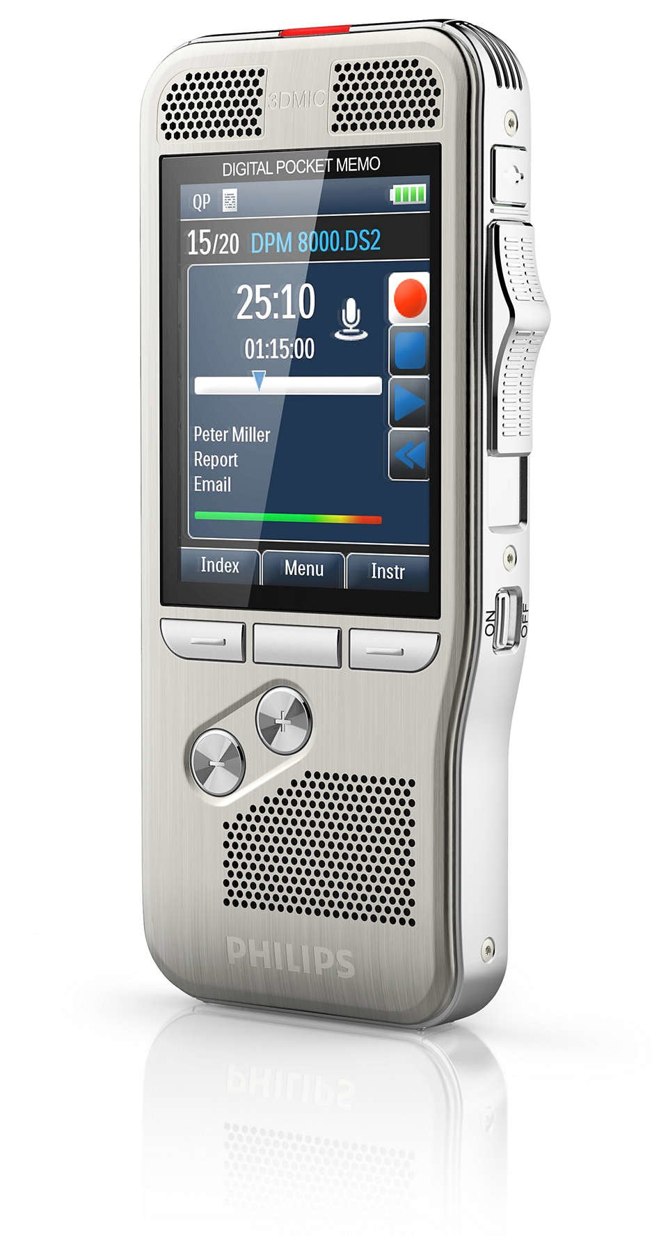 EAN 0605342059138 - Philips DPM 8300 dictáfono Memoria interna Plata imagen 2