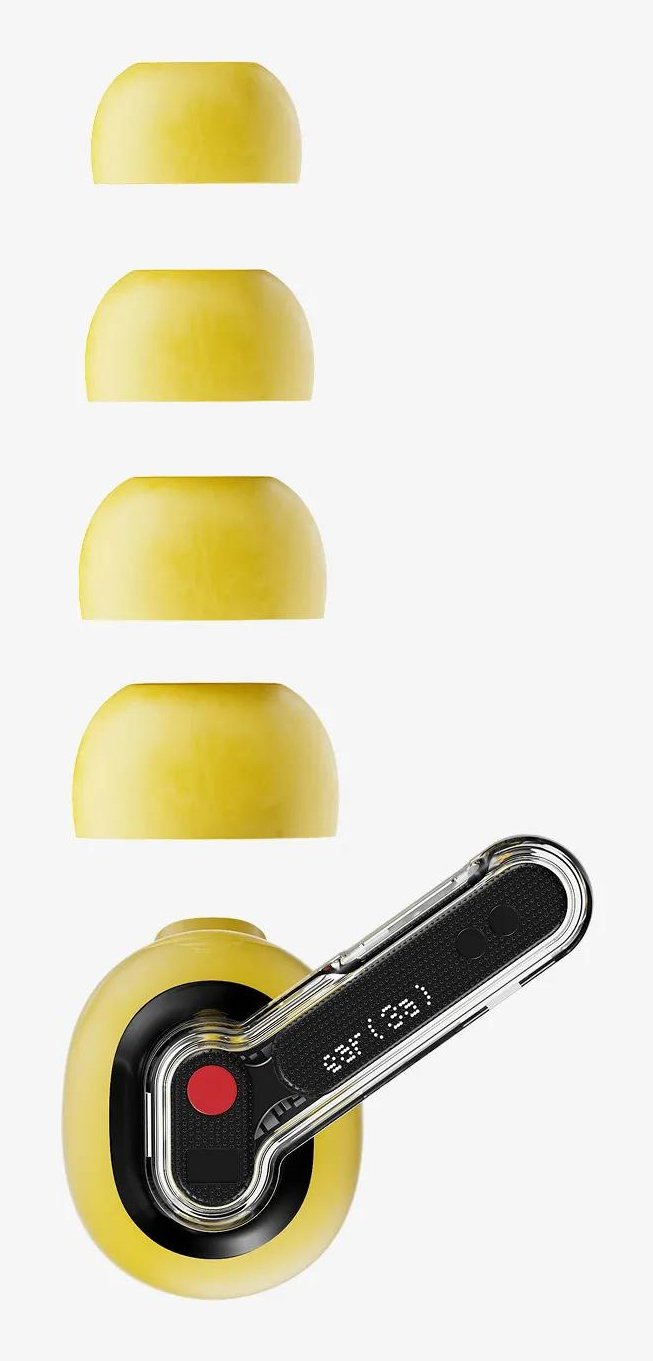 Auriculares Nothing Ear (3a) Inalámbricos Bluetooth Con Cancelación Adaptativa De Ruido Amarillo