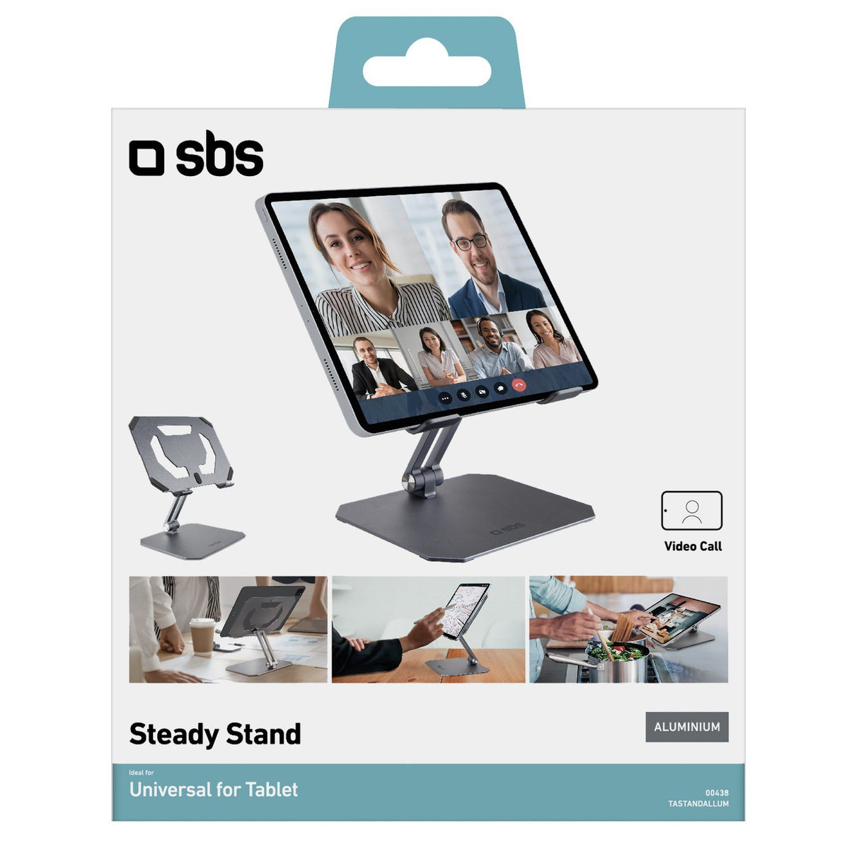 EAN 8018417400438 - SBS TASTANDALLUM soporte Soporte activo para teléfono móvil Tablet/UMPC Acero inoxidable imagen 2