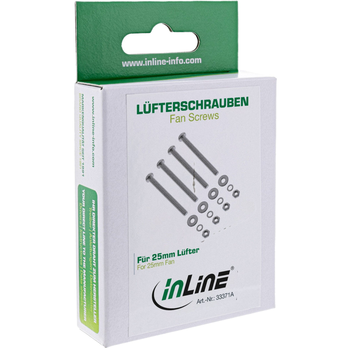 Juego De Tornillos De Ventilador Inline 25 Mm