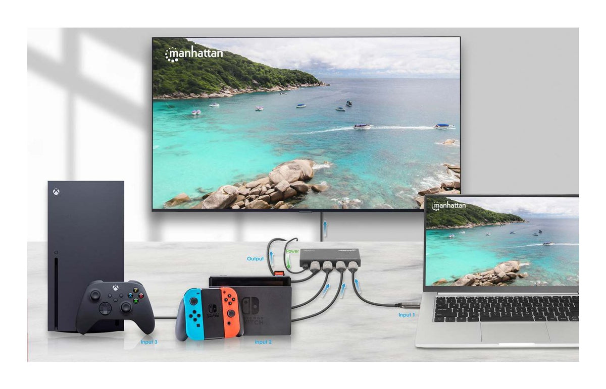 EAN 766623208222 - Manhattan 208222 interruptor de video HDMI imagen 4