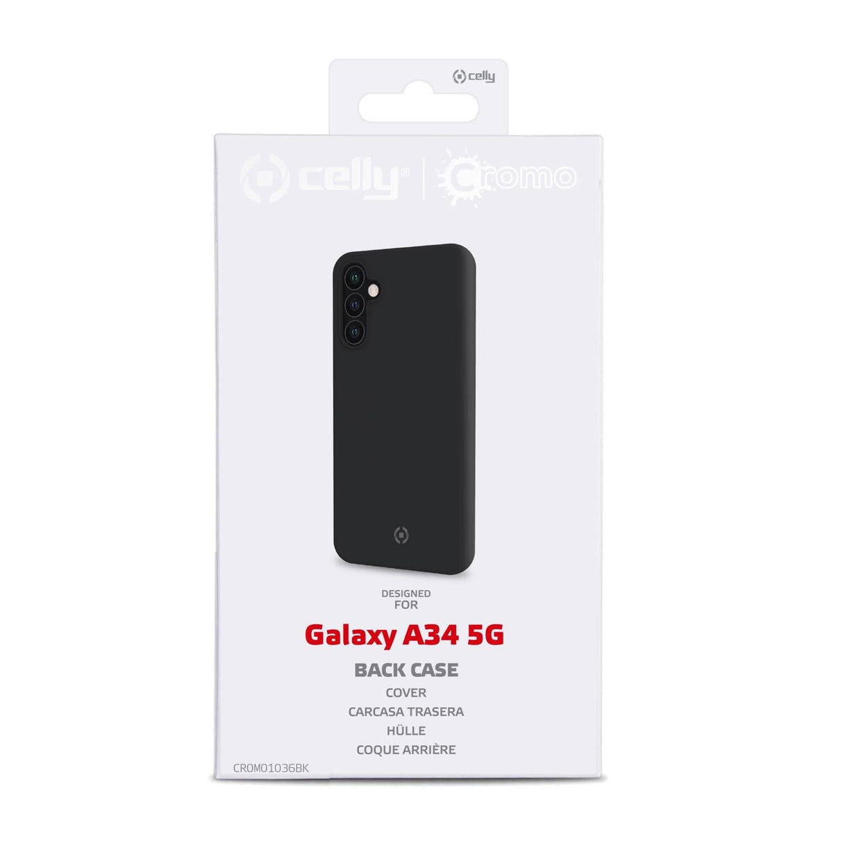 Celly Cromo1036bk Funda Para Samsung Galaxy A34 5g (6.6") Negro