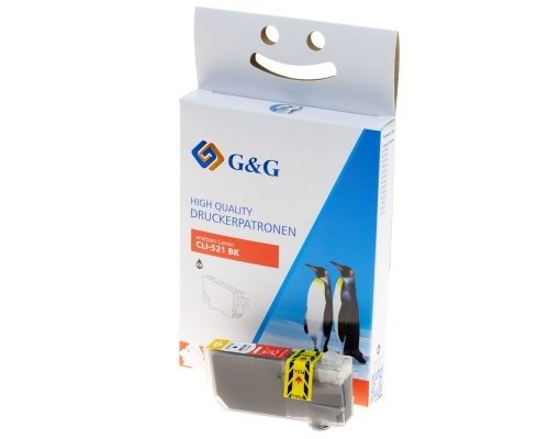 G&G Tinte Komp. Con Canon Cli-521bk/ 2933b001 Fotoschwarz
