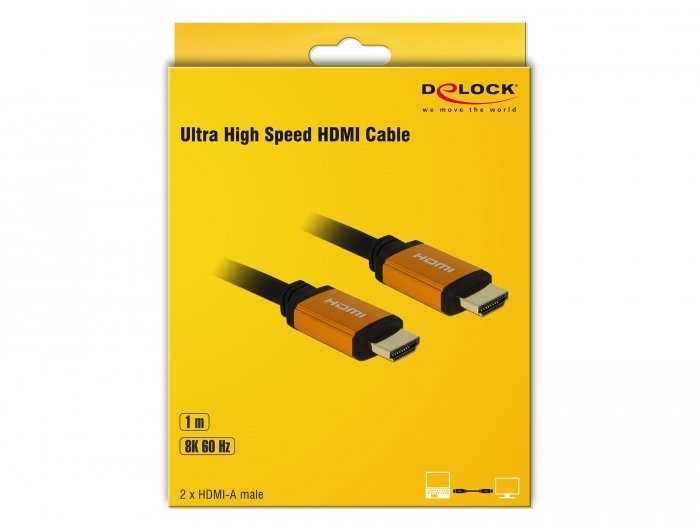 Delock Cable Hdmi Ultra High Speed 48 Gbps 8k 60hz 1m