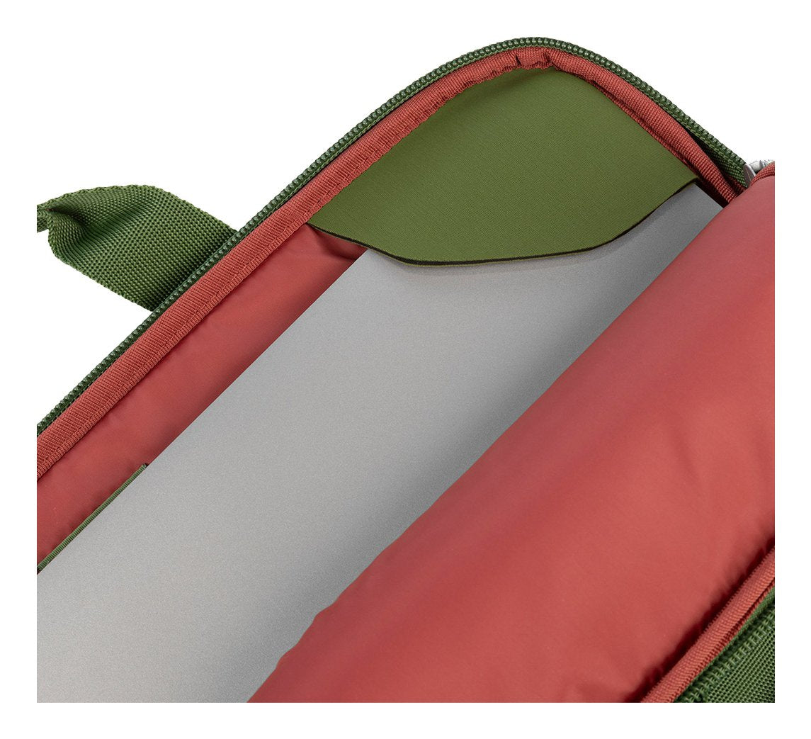 Tucano Smilza Maletin Portatil 15,6" - Tamaño Slim - Sistema Anti-Choques - Mango Doble - Verde