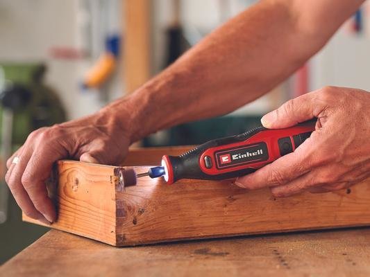 Amoladora Einhell Te-Mt 7,2 Li, Recta Rojo/Negro