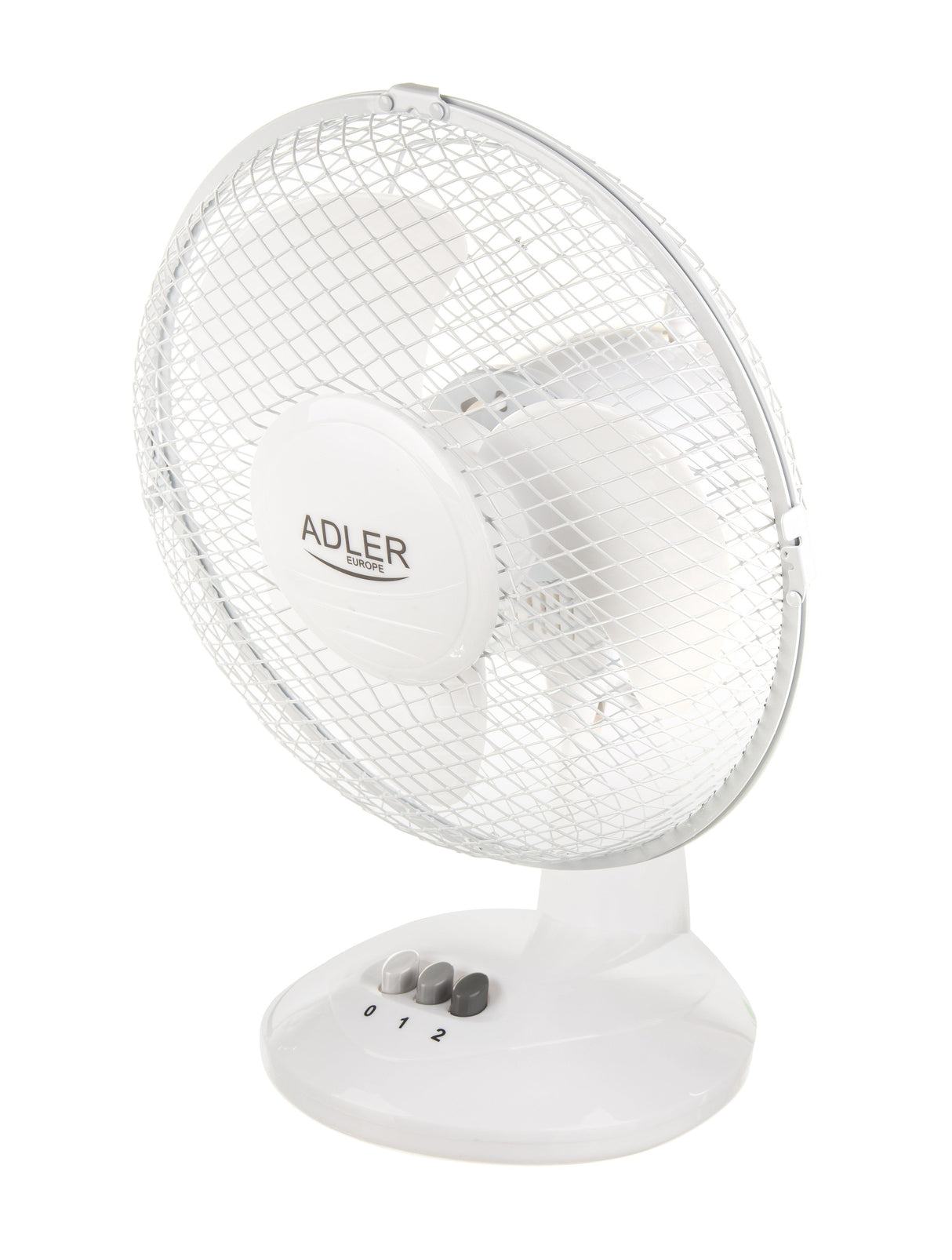Adler Ad 7302 Desk Fan, Diameter 23cm, 2 Speed Settings, Up-Down Adjustment, Stable Base, Power 35w