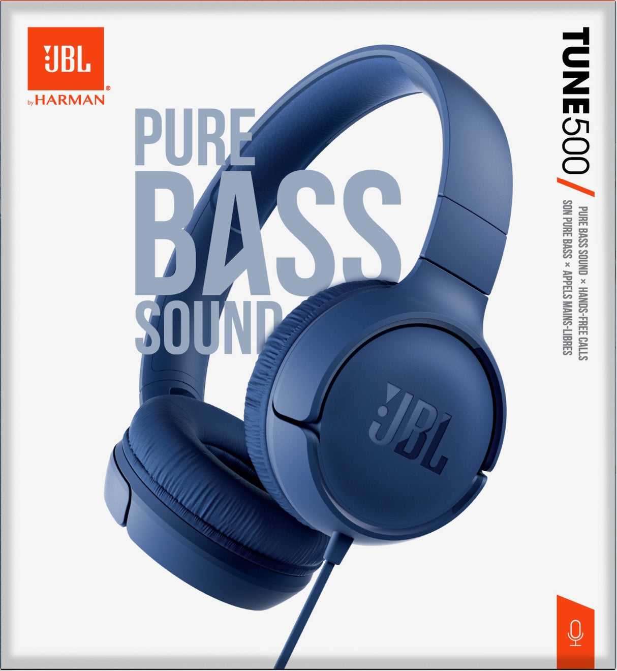 Jbl Tune 500 Auriculares Con Micrófono Azul