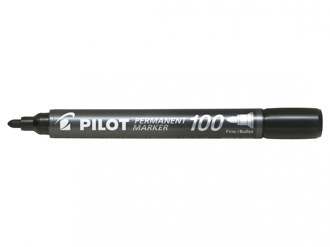 Pilot Marcador Permanente Sca-100 Punta Conica Trazo 1mm Negro