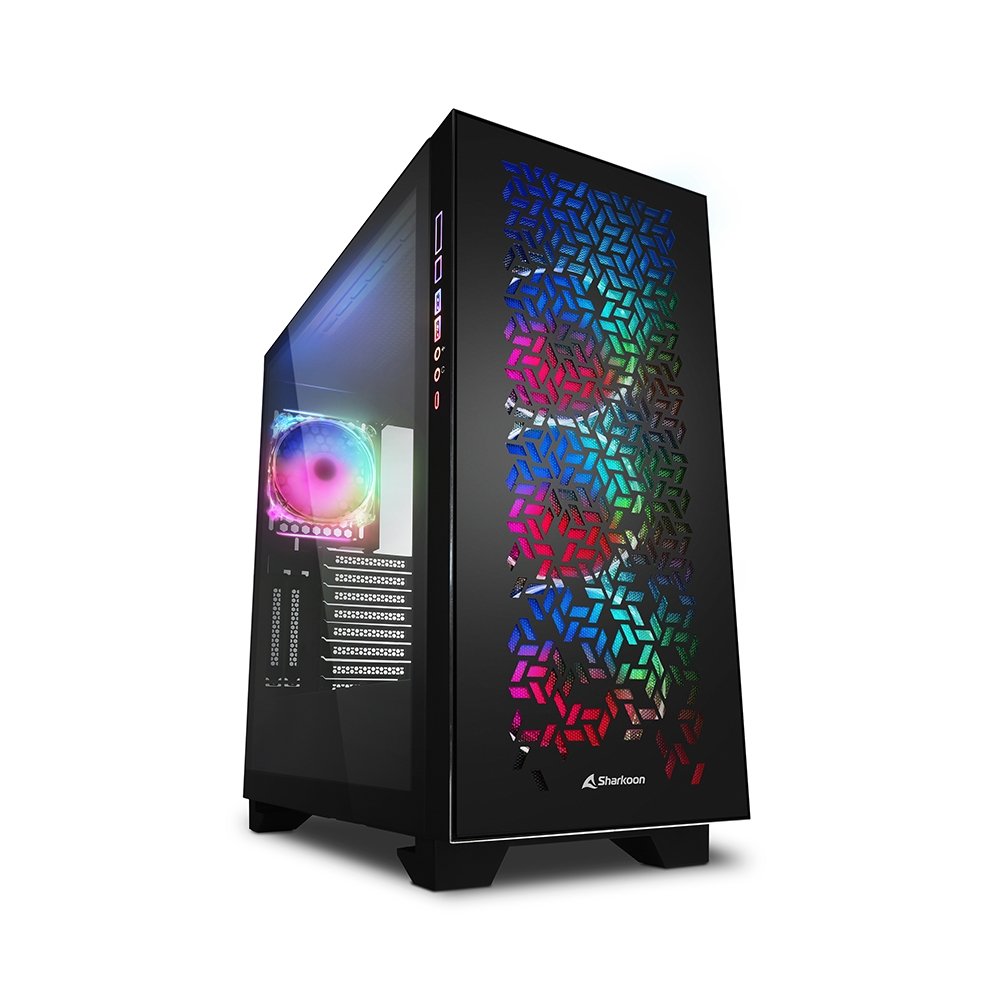Caja Pc Sharkoon Elite Shark Ca300h Negra