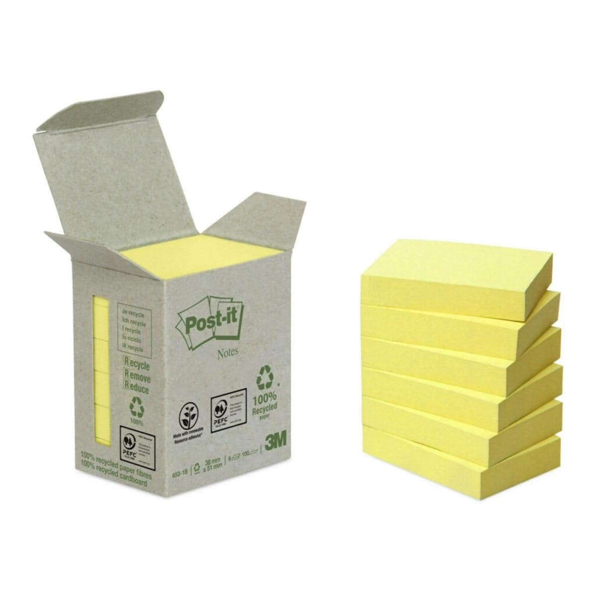 EAN 4054596723078 - Post-It 7100172254 nota autoadhesiva Rectángulo Amarillo 100 hojas Autoadhesivo imagen 1