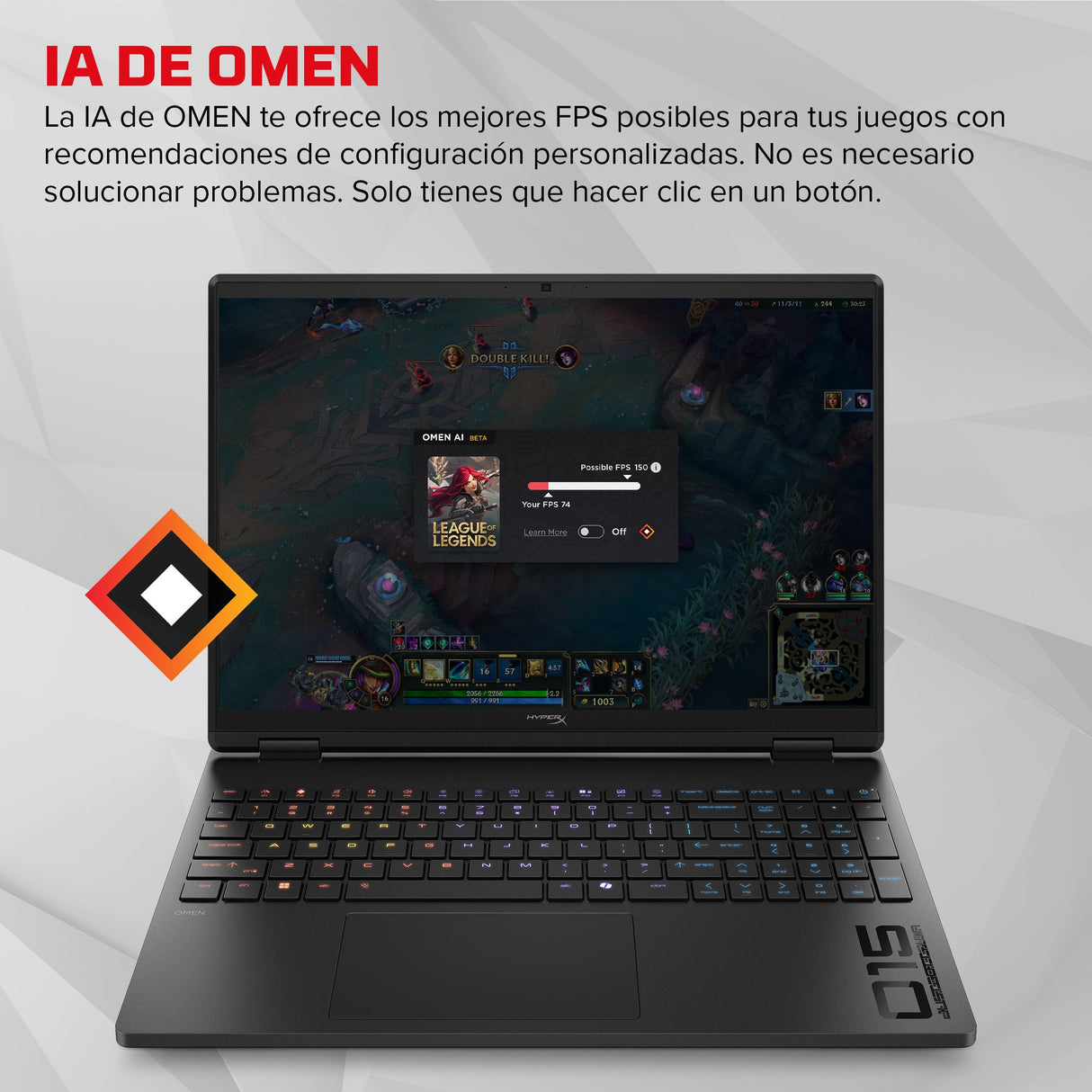 EAN 821844741764 - HP HyperX OMEN 15 inch Gaming Laptop PC 15-ga0004ns Intel® Core™ i7 i7-14650HX 38,9 cm (15.3") 2K 24 GB DD imagen 9