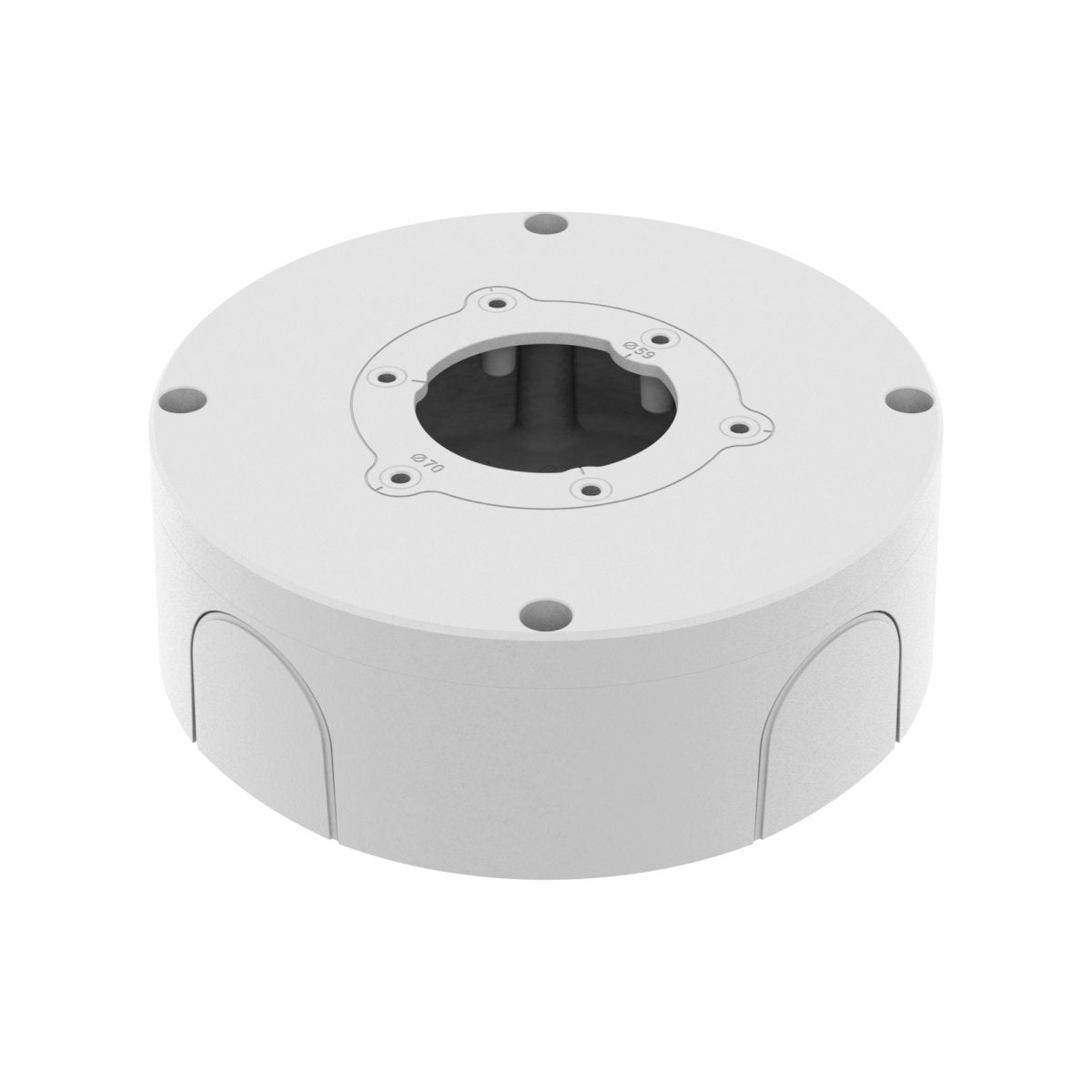 Back Box, Almunum, White, Weight 390g