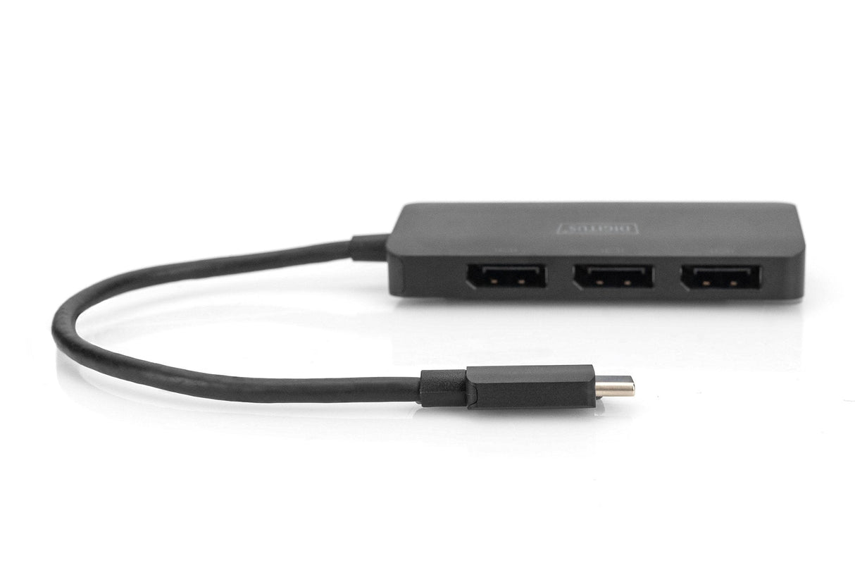 Digitus Usb-Hub 3-Port C ->3xdp M.Cable Negro