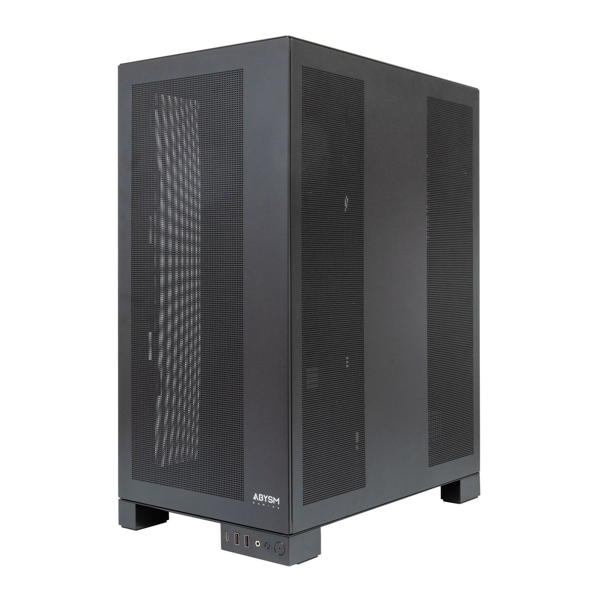 Caja Pc E-Atx Torre Abysm Ai Pro 100 Workstation Negra 9xslots 6xssd 2xhdd 2xusb 3.0 1xusb-C Color Negro