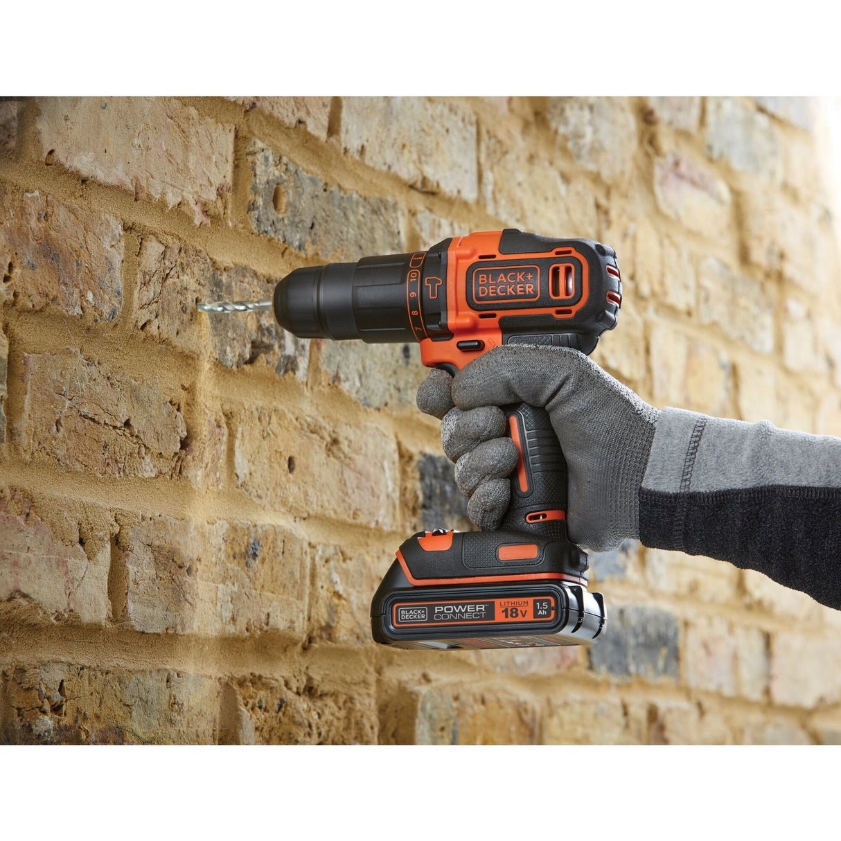 Taladro Combinado A Batería Black+Decker Bcksb04, 18 V Naranja/Negro, 2 Baterías De Iones De Litio De 1,5 Ah, Caja De Almacenamiento, Juego De Accesorios De 78 Piezas Bcksb04-Qw
