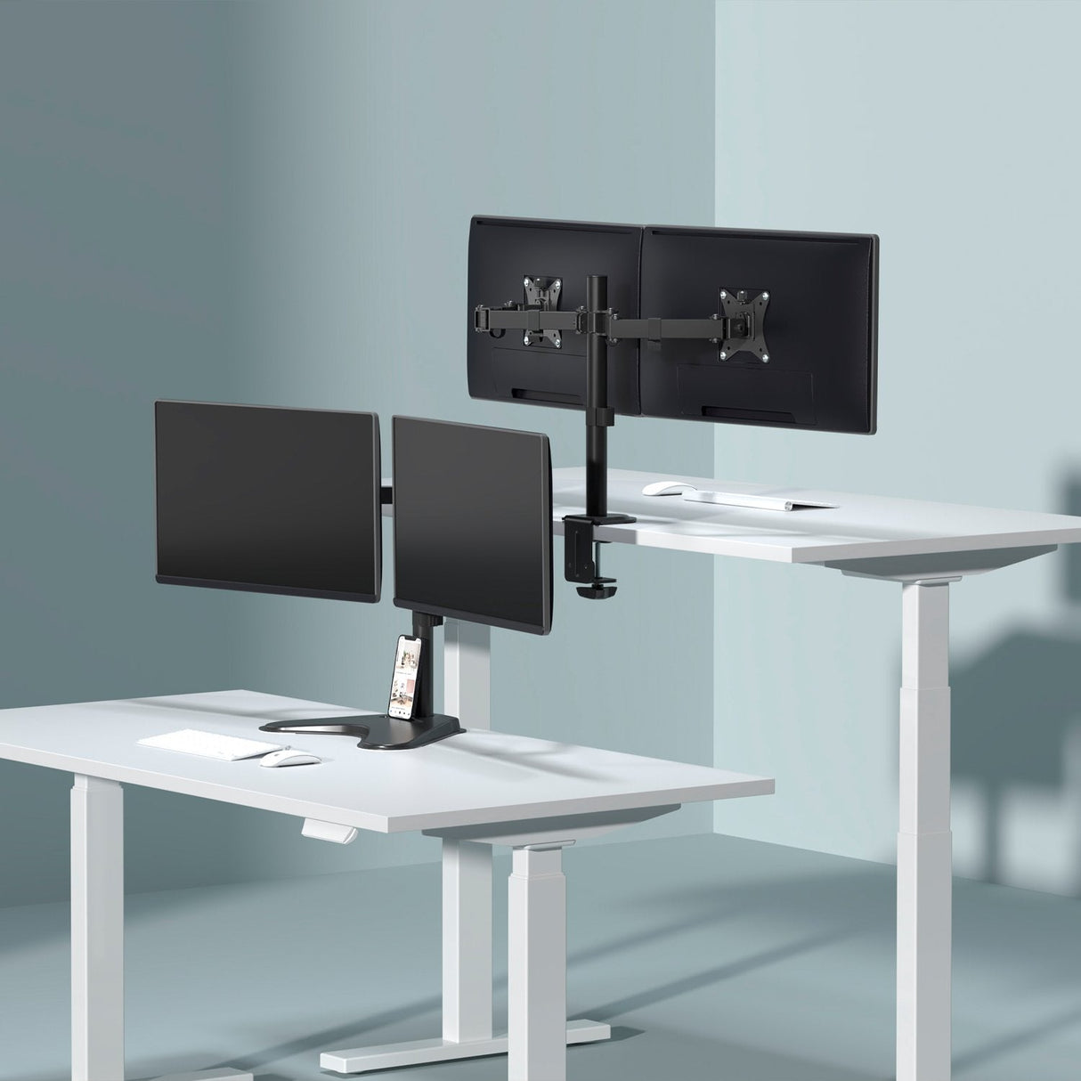 EAN 8436574708554 - AISENS DT32TSR-149 soporte para monitor 81,3 cm (32") Escritorio imagen 7