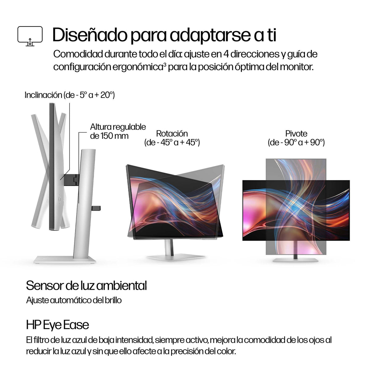 EAN 5715063476475 - HP Series 7 Pro 727pu pantalla para PC 68,6 cm (27") 2560 x 1440 Pixeles Quad HD LCD Plata imagen 6