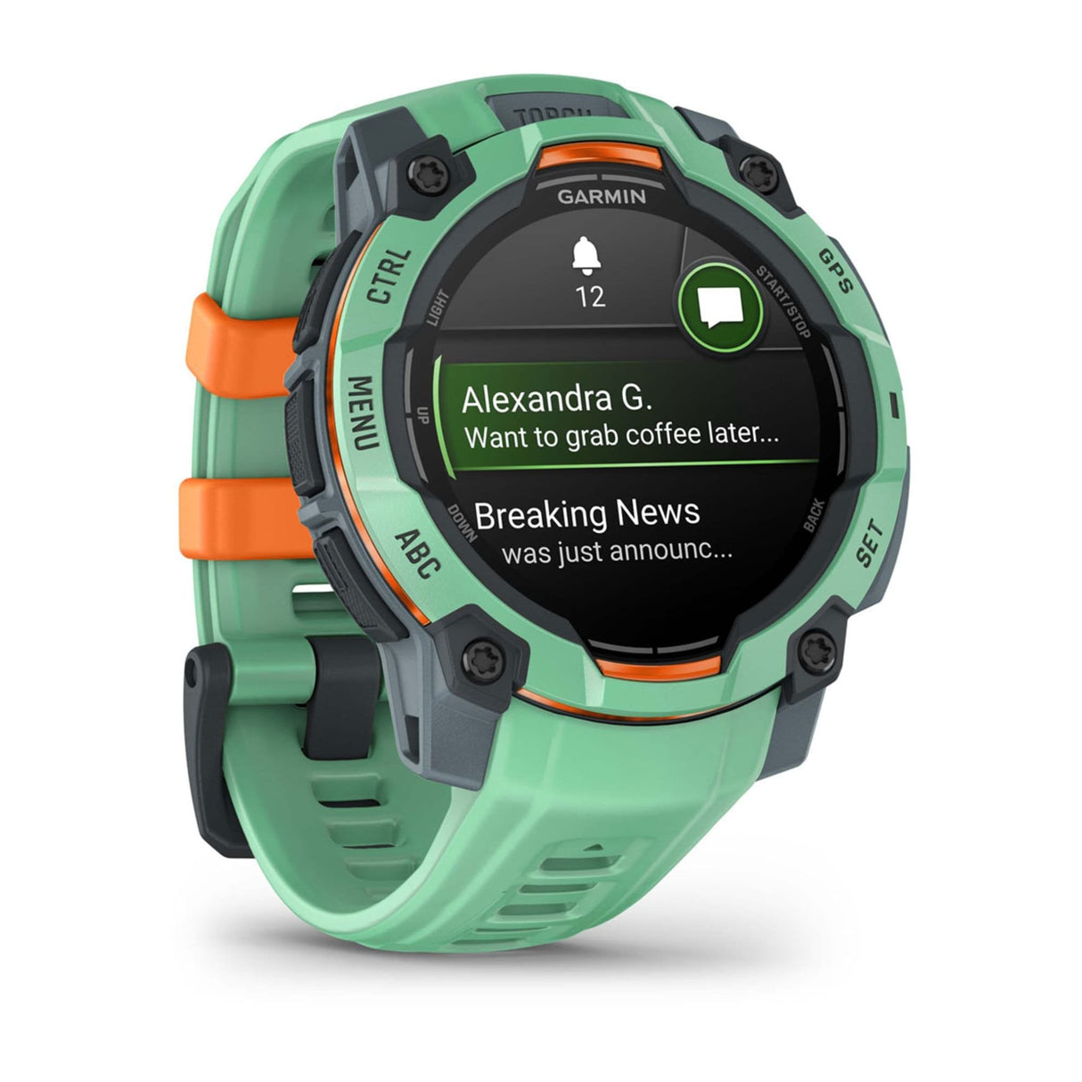 Garmin Instinct 3 Amoled 45mm Verde Con Correa Verde - Reloj Inteligente Con Gps